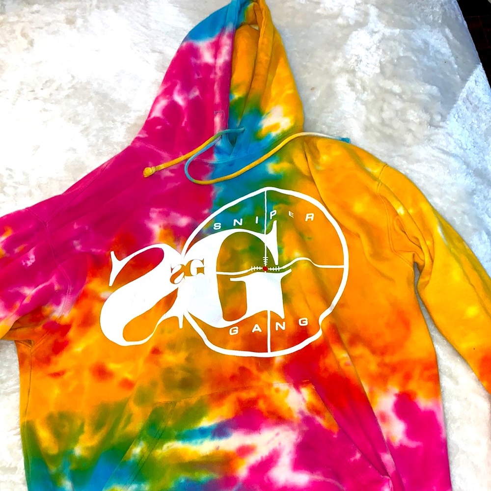Sniper gang hoodie tie dye